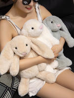 Muñeco De Peluche De Conejo Lop Lindo Juguete Suave Para Bebés Y Niños Con Orejas Largas Compañero De Sueño Divertido Decoración De Pascua Regalo Para Niños - details 0