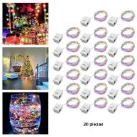 10 Pack Luces De Hilo De Hada 30LED 3 Metros Cobre Plateado Alimentadas Por Batería Decoraciones Para Bodas Fiesta Navidad - details 0