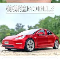 Modelo De Coche Tesla Modelo 3 a Escala 1:32 De Aleación Y Metal Con Sonido Y Luz Regalo Para Niños Colección E126 - details 1