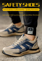 Zapatos De Seguridad Para Hombre Con Punta De Acero Antideslizantes Indestructibles Antipinchazos Para Trabajo Y Deporte - details 1