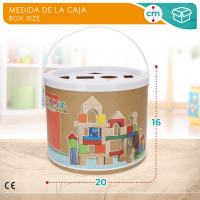 WOOMAX Bloques construcción de madera 50 piezas - details 5
