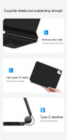Teclado Mágico Para iPad Air 11 2024 pro 11 Air 6 5 4 Funda Con Trackpad Flechazos Flotantes Cubierta Para iPad 10 Generación - details 14