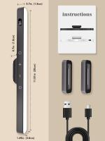 Lámpara De Mesa LED Táctil Recargable Con Batería De 2500mAh Luz Nocturna Para Lectura Armario Espejo Cama Estilo Moderno - details 3