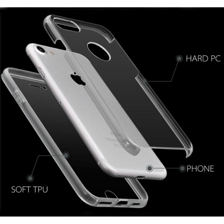 Cover Doppio Trasparente PC+TPU Full Body 360 Compatibile Con
