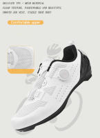 Zapatos De Ciclismo Para Hombre Y Mujer Blancos Transpirables SPD De Bloqueo Auto Racing Zapatillas De Bicicleta MTB Planas Talla 36-47 - details 2