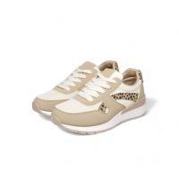 HLUNA - Zapatillas Deportivas Sneakers Playeras Mujer de Colorines - Combinación de colores Verde Beige y Camel - jf1211 - details 3
