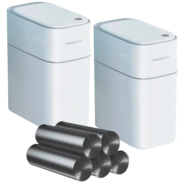 Cubo de Basura Joybos 15L con Sensor de Movimiento - Sin Contacto - Incluye 140 Bolsas - 1