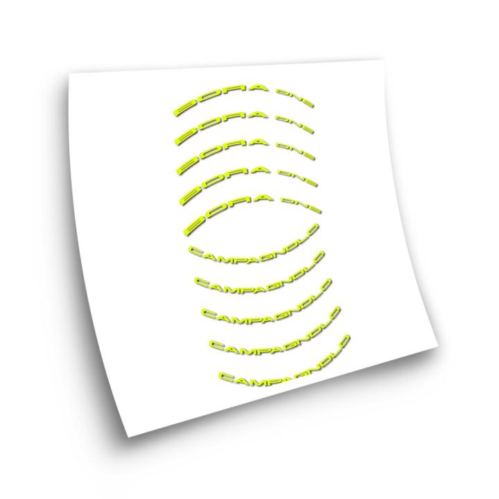 Pegatinas compatibles con llanta bici carretera Campagnolo Bora