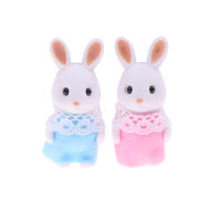 2PCS Figuras De Animales De La Selva Conejo Gato Tigre Pollo Juguete Coleccionable De Dibujos Animados Para Niños Regalos Ornamento Familiar Simulación - details 15