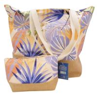 Bolsa de Playa + Neceser 47x15x40 cm Set Bolsa de Playa con Palmeras + Neceser Poliéster con cierre de cremallera ideal para poder llevar a la playa tanto productos grandes como pequeños. - details 1