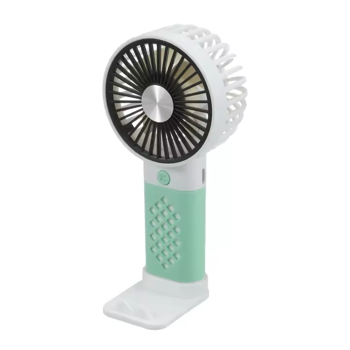 Mini Ventilador de Mano con soporte para móvil, con Batería Lition, Ventilador Personal Alimentado por USB, 3 Velocidades,Ventilador de Bolsillo Silencioso, Ventilador de mano ,Viento fuerte, aplicable para exteriores, escuela, trabajo, camping, enfriamie - 1