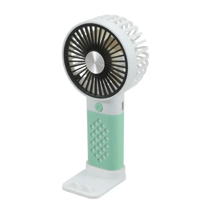 Mini Ventilador de Mano con soporte para móvil, con Batería Lition, Ventilador Personal Alimentado por USB, 3 Velocidades,Ventilador de Bolsillo Silencioso, Ventilador de mano ,Viento fuerte, aplicable para exteriores, escuela, trabajo, camping, enfriamie - 1