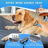 Peine Para Mascotas Desplumador Para Perros Y Gatos Herramienta De Desenredado Para Peluquería De Animales Reducción De Pelo Flotante Previene El Enredo Del Pelo - details 10