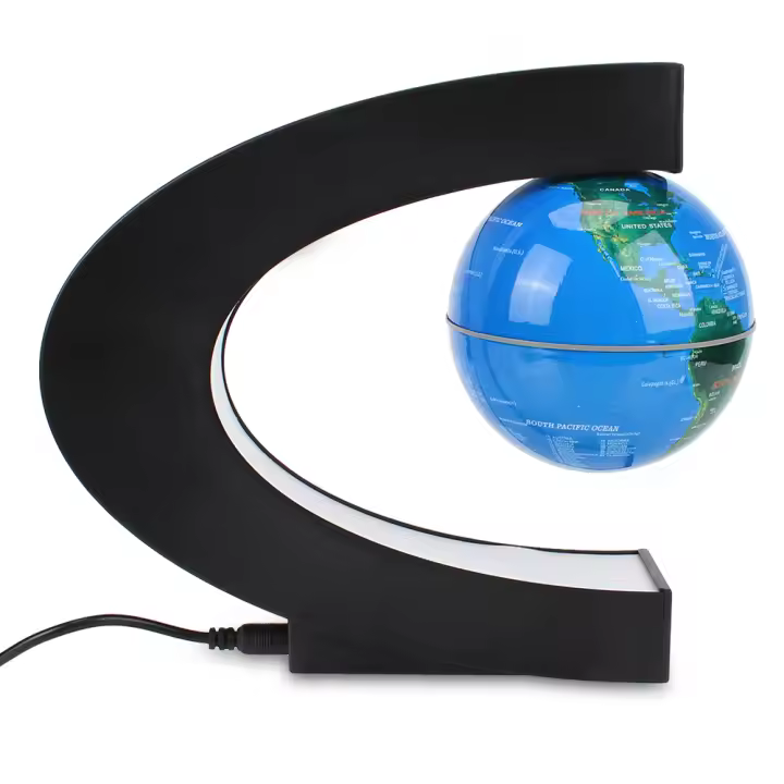 Lámpara De Levitación Magnética Flotante Con Mapa Del Mundo LED Luz De Bola Antigravedad Decoración Moderna Para El Hogar Regalos De Cumpleaños - 1