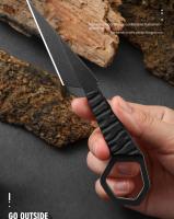 Cuchillo De Cuello Mini Halter De Alta Calidad Resistente a La Corrosión Cuchillo Táctico Portátil Para Exteriores Con Funda Amazon Nuevo - details 5