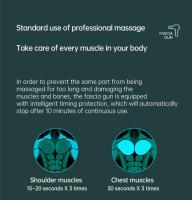 Masajeador Eléctrico De Fascia Phoenix A2 Para Relajación Muscular Con Pantalla LCD Tissue De Masaje Profundo Para Cuerpo Y Cuello - details 10