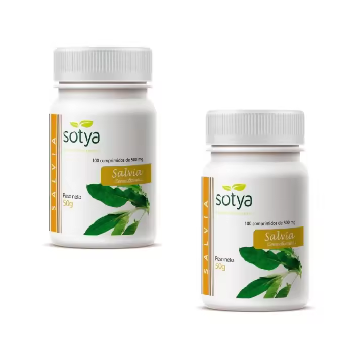 SOTYA SALVIA 100 COMPRIMIDOS PACK 2 UNIDADES - 1
