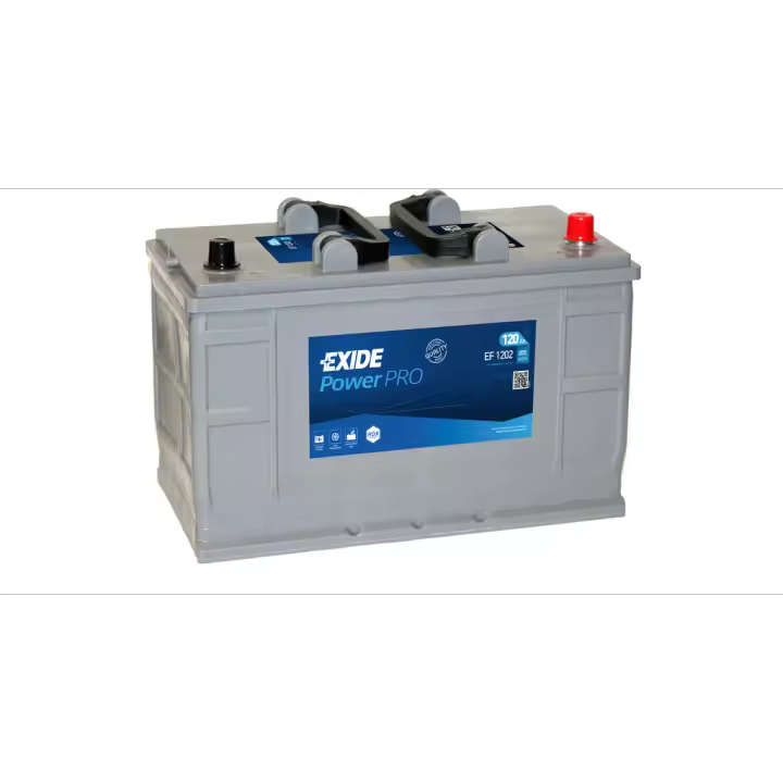 Batería Exide EF1202 Power Pro. 12V - 120Ah/870A (EN) Caja LOT7 - 1