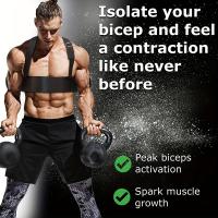 Máquina De Entrenamiento De Brazos Para Biceps Y Tríceps Arm Exploder Soporte De Flexión De Biceps Isolator Ideal Para Entrenamiento De Poder Unisex Color Rojo Negro Azul - details 2