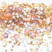Cuentas De Vidrio Cristal Estrella Y Luna Para DIY Joyería Collares Pulseras Aretes Forma Redonda Perlas Sueltas - details 17