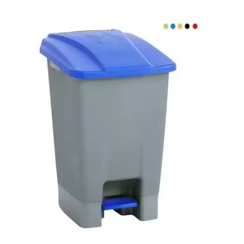 Papelera con pedal MAYA ruedas 70l. negro 4309 - 1
