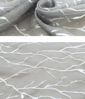 Cortina De Arbolado Silvery Sheer Para Sala De Estar Y Dormitorio Decoración Del Hogar 1 Pieza Moderno Estilo Poliéster Translúcido - details 16
