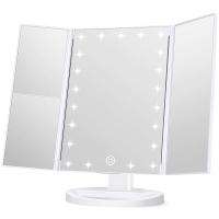 Espejo de Maquillaje LED Tríptico Wdruz Con Aumento Blanco - details 0