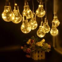 LILI HOME ✨ Guirnalda de 10 Bombillas LED – 3 Metros ✨ Disponibles en 3 colores de luz:  Blanco frío, Cálido o Multicolor 🔌 Diferentes opciones de alimentación: Solar, Conexión a enchufe o Pila. 🌦️ Uso interior y exterior: Resistente al agua y - details 6