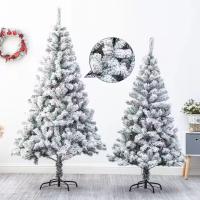 Árbol de Navidad de Nevada Artificial con Nieve PVC blanca de alta calidad varios tamaños - Gerimport - details 3