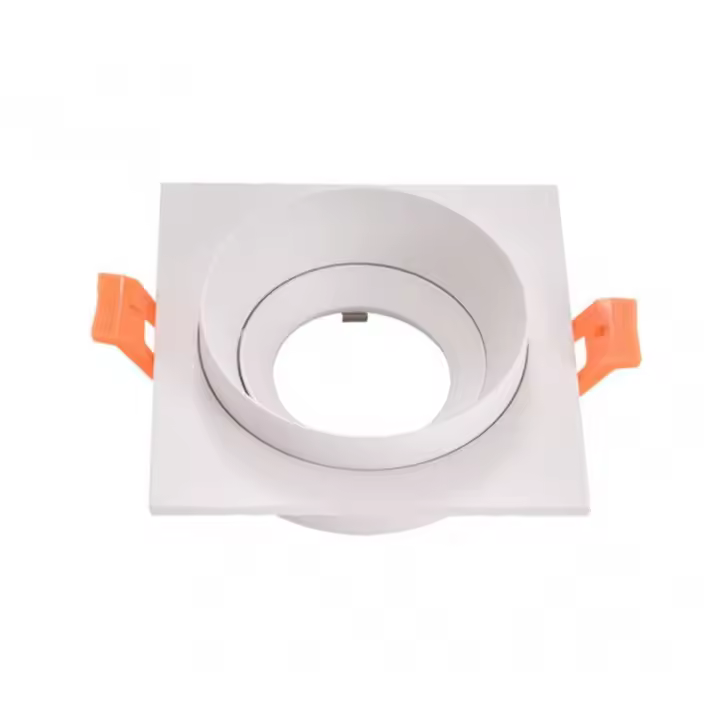 FABRILAMP FAB 14358CU01 | Empotrable Orient.son Doong 1xgu10 Cuadrado Blanco 1,5x9,2x9,2 Cm 8 De Corte.c/portalampara - Diseño Orientable - 1