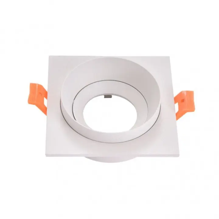 FABRILAMP FAB 14358CU01 | Empotrable Orient.son Doong 1xgu10 Cuadrado Blanco 1,5x9,2x9,2 Cm 8 De Corte.c/portalampara - Diseño Orientable - 1