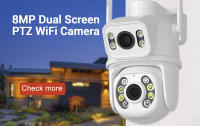 Cámara IP WIFI 4K 8MP Doble Lente Ángulo De Visión Amplio De 180° Cámara De Seguridad CCTV Visión Nocturna Exterior Protección - details 0