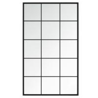 vidaXL Espejos de pared 4 uds metal negro 100x60 cm - details 3