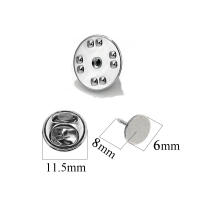 20 Sets De Base Para Broches De Acero Inoxidable Para Portarbadges Y Cabochones Accesorios Para La Fabricación De Joyas DIY Espaciadores Para Cufflinks - details 6