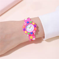 Reloj De Pulsera Para Niñas Colorido Con Semillas De Girasol Regalo Perfecto Reloj De Cuarzo Resistente Al Agua Estilo Casual - details 6