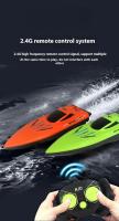 Barco Remoto Para Niños Impermeable Juguete RC Barco Rápido Ligero Racing En Agua Juguetes Para Piscina Control Remoto 4 Canales - details 6