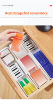 Organizador De Cocina 2PCS Caja De Expansión Para Palillos Y Utensilios De Cocina Divisor De Cajón Almacenamiento De Maquillaje Estilo Japonés Material Plástico - details 7