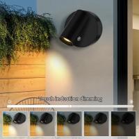 Lámpara De Pared LED Recargable Con Control Táctil Luz Sin Cable Rotatable Magnética Para Interiores Estilo Contemporáneo - details 3