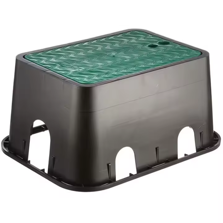 ABRISA Arqueta Grande de riego, Negro/Verde, 420x320x200 mm - 1