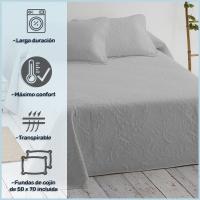 DECASATEXTIL- Colcha Bouti Fina con Diseño Floral Moderno- Suavidad y Versatilidad en un Diseño, Ideal para Todo el Año - 100% Microfibra Extra Suave - details 1