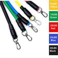 Set De 11 Pzas De Bandas Elásticas De Resistencia Para Ejercicios De Fuerza Y Terapia Física 100LB Tuberías Expansoras De Goma Para Gimnasio Y Entrenamiento - details 2