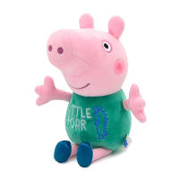 Muñeco De Peluche Peppa Pig Familiar Bordado Con Letras George 30cm Relleno De Algodón PP Juguetes Para Niños Regalos De Cumpleaños Y Navidad - details 3