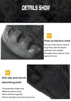 Guantes De Motocicleta Para Hombre Impermeables Y Transpirables Toque De Pantalla Moto Motocross Negro Material Poliéster Y Nylon - details 4