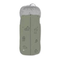 Interbaby Saco Impermeable Verde y Rosa con Interior de Coralina - Silla de Paseo - details 4