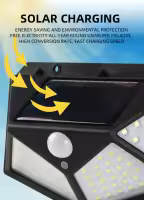 Lámpara De Pared Solar 100LED Impermeable Con Sensor De Movimiento Luz Solar Para Decoración De Jardín Y Vallas - details 6