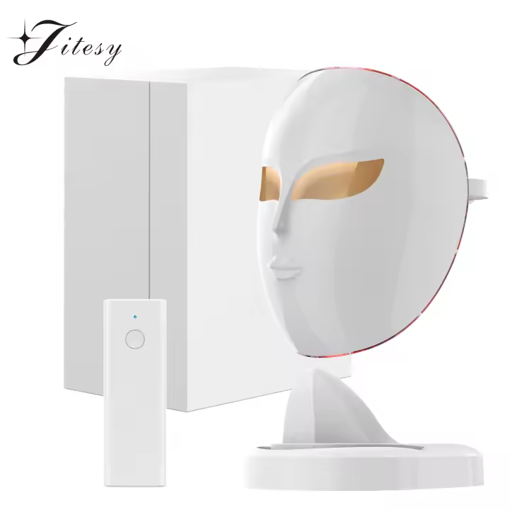 Terapia De Luz LED Para El Rostro 3 Colores Rejuvenecimiento De La Piel Cuidado Facial Anti Envejecimiento Acentuación De La Piel Eliminación De Arrugas Tratamiento Con Luz Fotónica - 1
