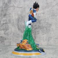 Figura De Colección Dragon Ball Z 25cm Super Saiyan Vegeta Anime PVC Luz Interiorizable Modelo Figura De Decoración Regalo - details 13
