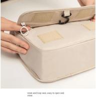 Bolsa De Maquillaje Para Viaje Resistente Al Agua Organizador De Toallitas Neceser Con Gancho Para Baño Almacenamiento De Maquillaje Para Mujeres - details 9