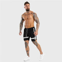 Nuevos 2024 Pantalones Cortos De Fitness Para Hombre Verano Gimnasio Ejercicio Transpirables Malla Secado Rápido Shorts De Playa Deportivos - details 2
