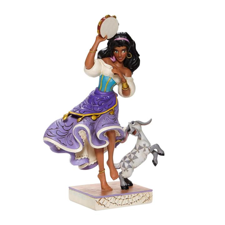 Figura Enesco Disney Traditions  El Jorobado De Notredame, Esmeralda y Cabra  Djali Showcase Collection Jim Shore